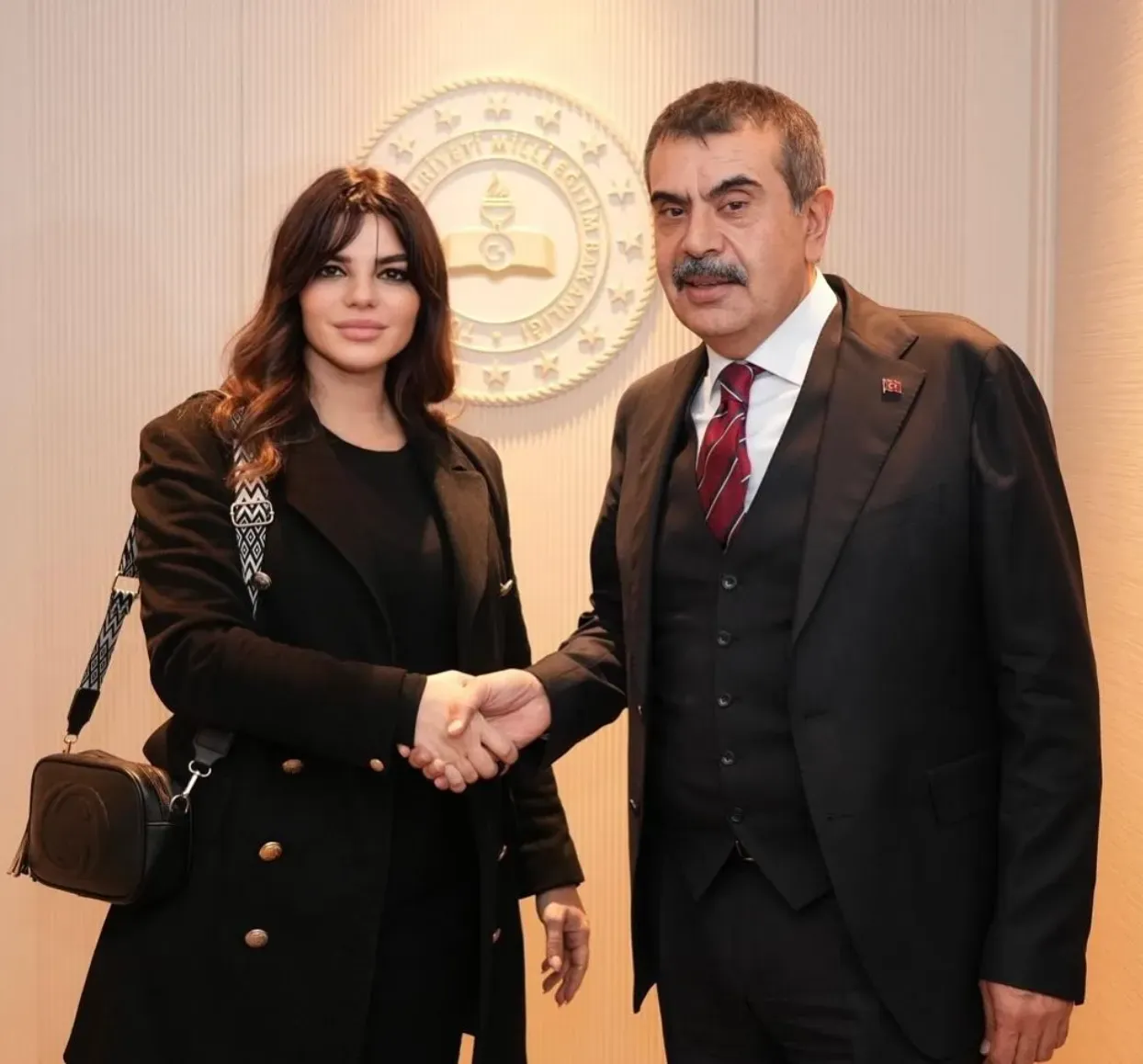 Maria Rosito con il Ministro dell'Istruzione Nazionale della Repubblica di Turchia