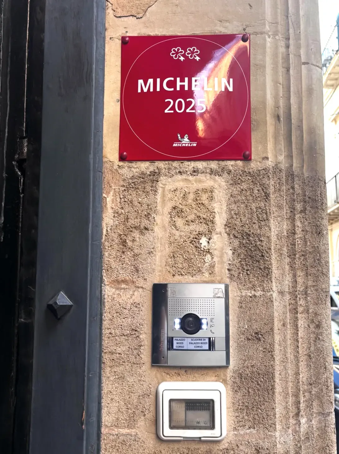 Targa Michelin 2025 a Palazzo Bozzi Corso